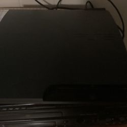 PlayStation 3 Black Console 1 Controller Cables And 4 Games 