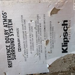 klipsch 5.1 surround sound audio system/ yamaha 7.2 amp 