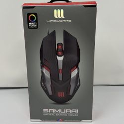 Samurai Optical Gaming Mouse Multi Color LW-BL-GM1000B