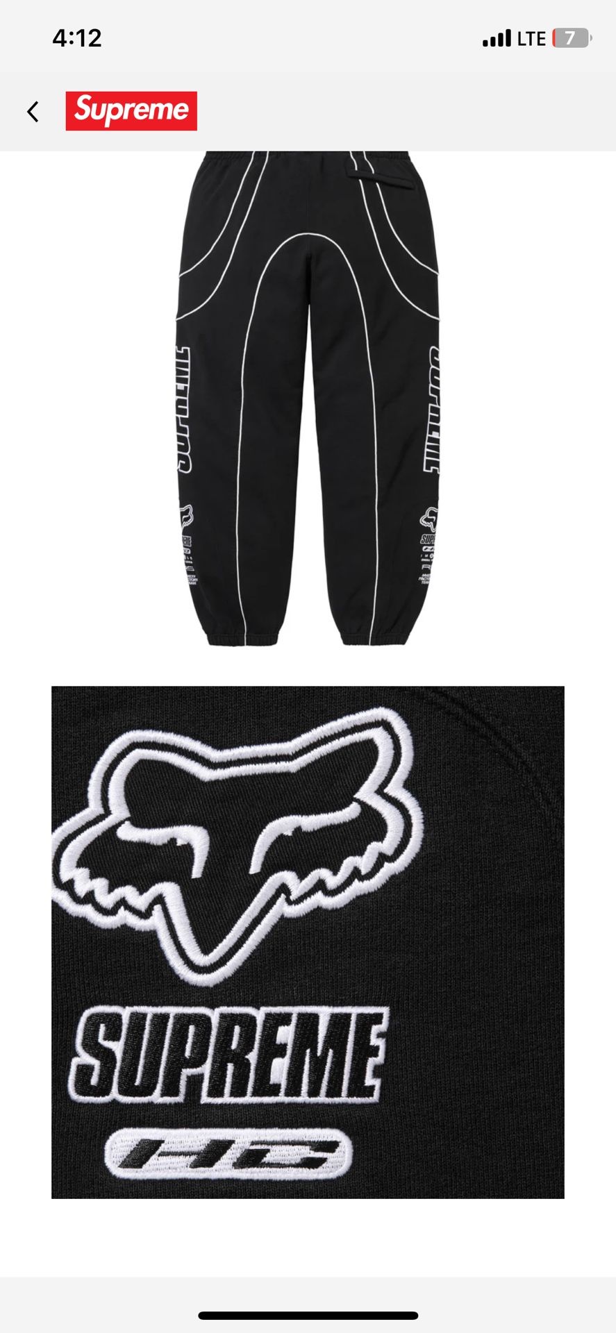 Supreme Fox Sweats