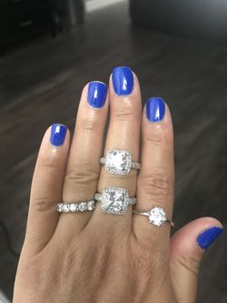 Sterling silver & CZ rings