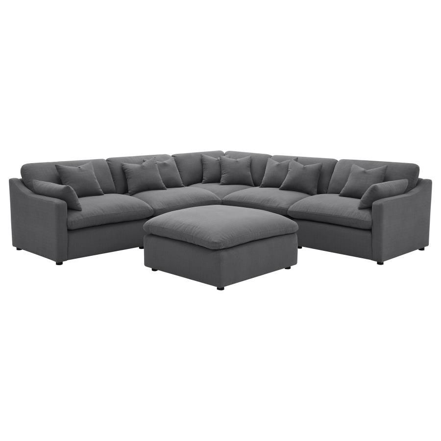 New Luxury 120x120 Performance Cloud Sectional Couch With Ottoman / Free Delivery 