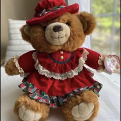 Kmart Teddy Bear Lane Christmas Teddy Bear, 1994, with tag, very good condition