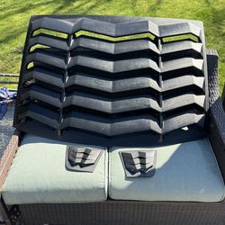 Side and rear window louvers three piece kit