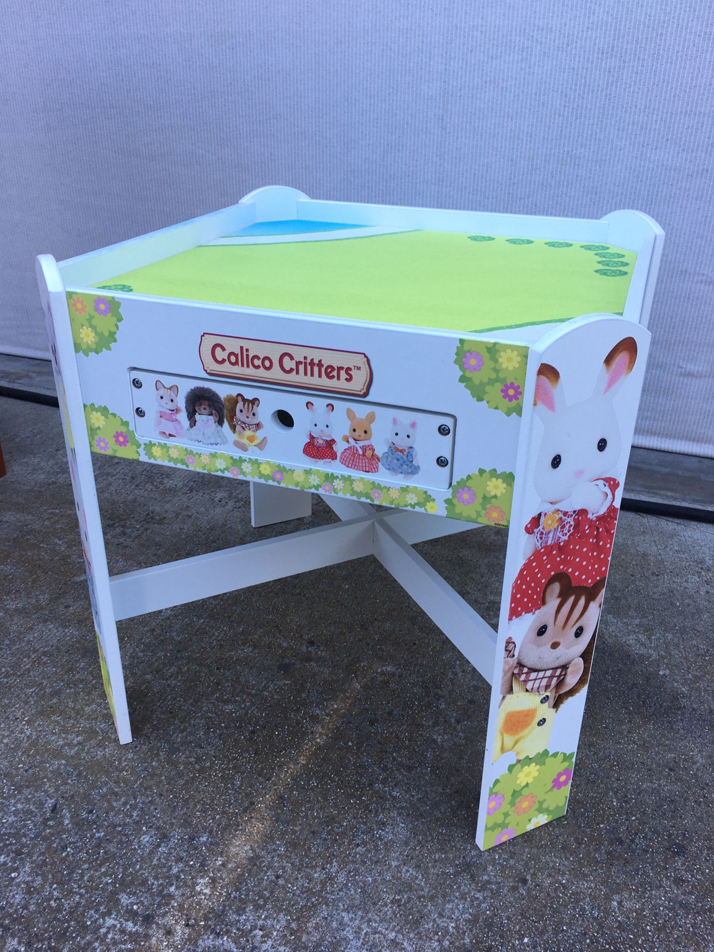 Calico Critters Playtable with storage drawer