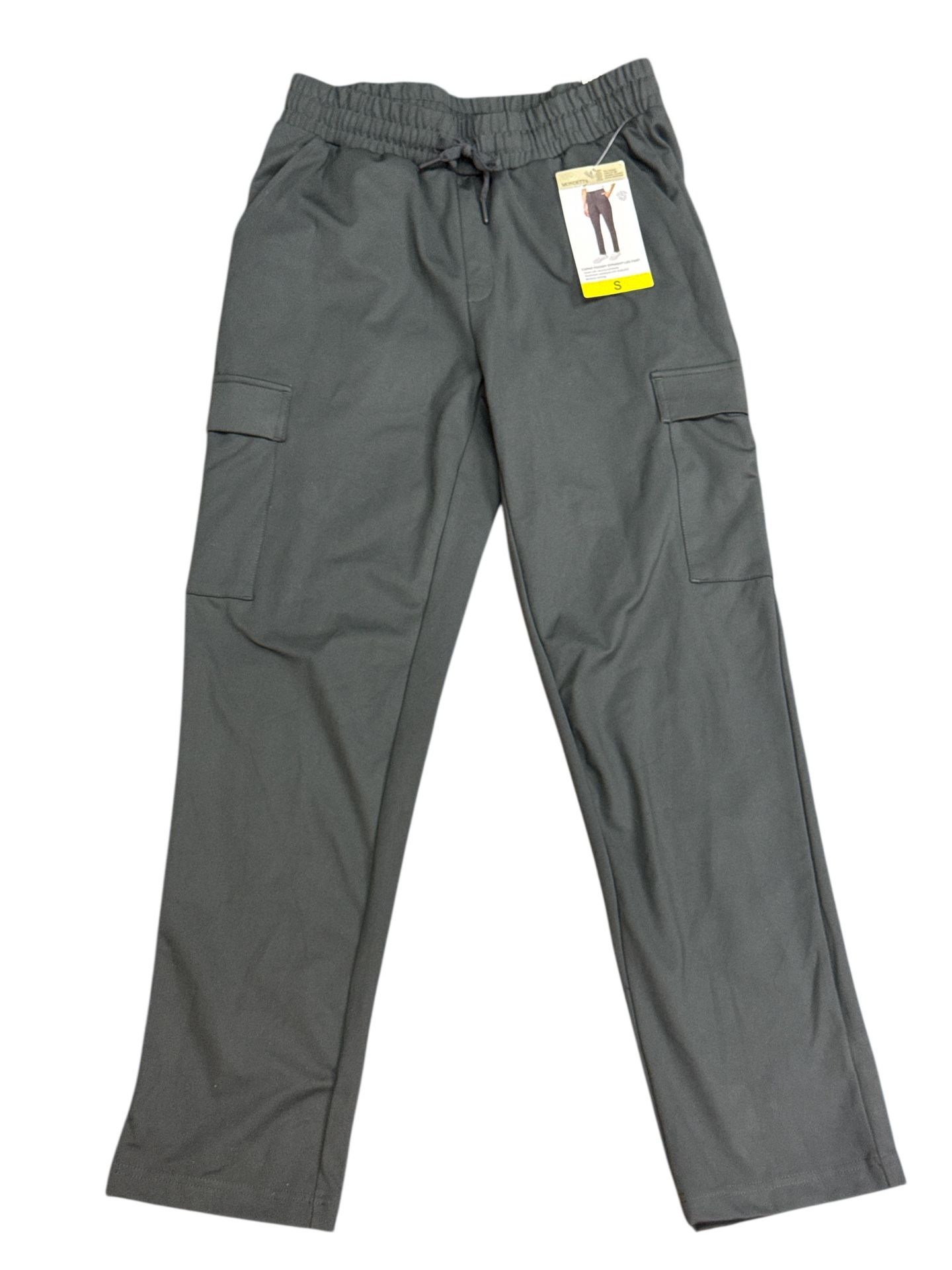 Mondetta Ladies' Performance Luxury Cargo Pants Elastic Waistband, Gray, Size S