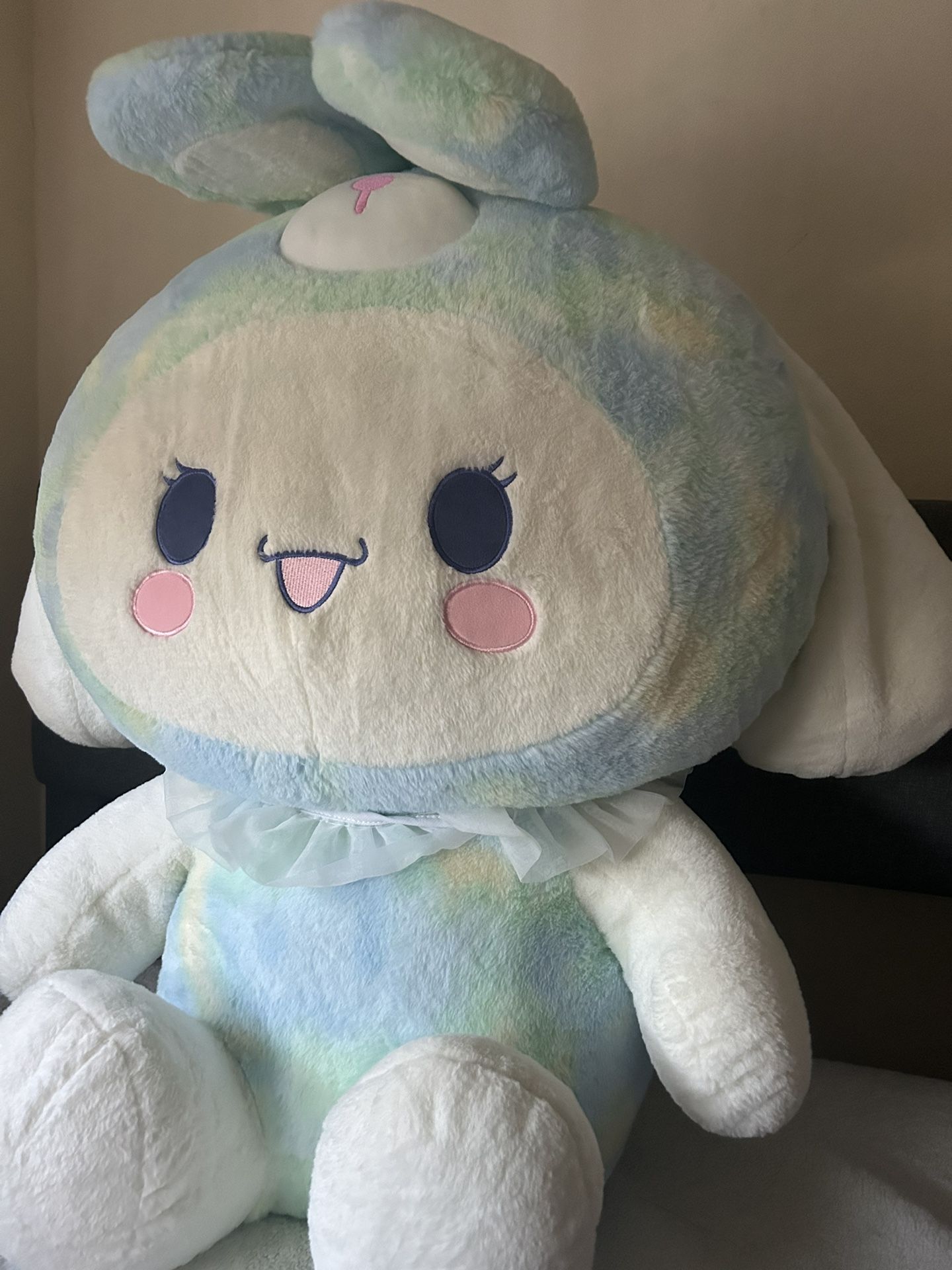 XL Tie-Dye Cinnamon Roll Plushie 