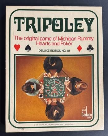 Tripoley Game Mat Cards and some chips just $5