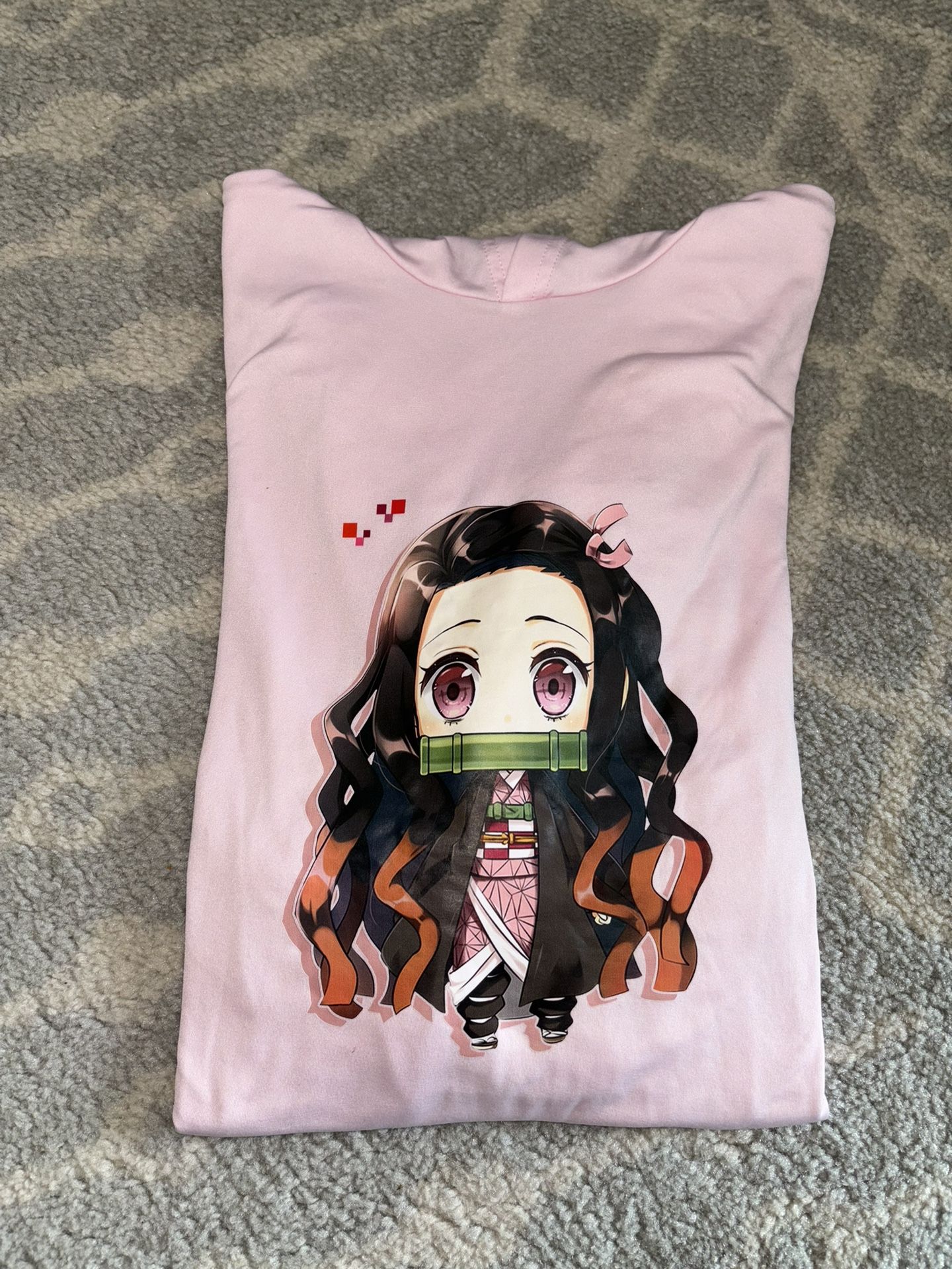 Anime Nezuko Girls pink Hoodie S