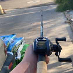 bass x Fishing pole