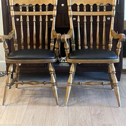 Five Antique Vintage Dining Chairs 