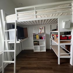 White Loft Beds