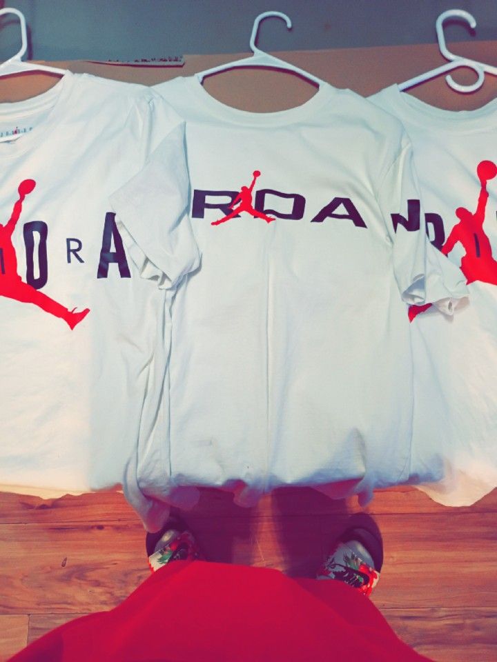 3 Pack Jordan White Shirts 50$ For All 3 Different Sizes