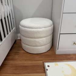 Round Ottoman Storage 