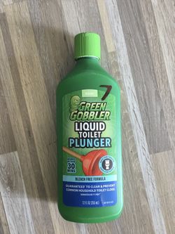 Green gobbler liquid toilet plunger