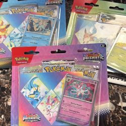 Pokemon Trading Cards SV 8.5 Prismatic Evolutions Tech Sticker Collection - Styles May Vary