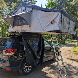 Tepui Atuna 3 Ruggedized Rooftop Tent and Frontrunner Slimline II Rack