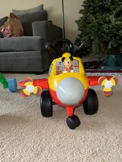 Disney Kiddieland Mickey Plane Ride-On