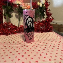 Scream Valentines Day Tumbler