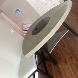 Large Dining Table And Bench 