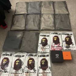 Shirts,shorts,belts,hats