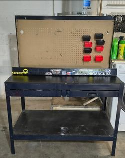 steel garage workbench