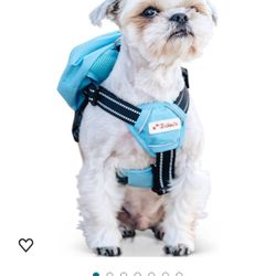 Balbatri Xl Blue Backpack Harness For Dog
