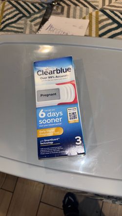 Clear blue pregnancy test