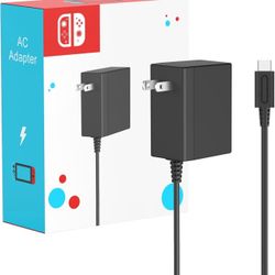 New Charger for Nintendo Switch - 15V 2.6A AC Adapter Fast Charging with 5FT USB C Cord