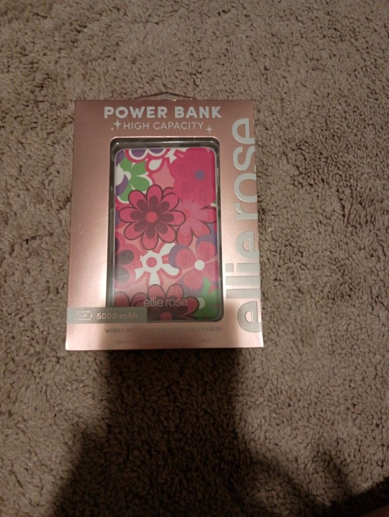 Brand New Ellie Rose Portable Charger