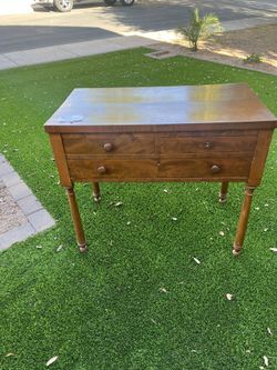 Antique Solid Wood Console Table/Dresser - Early 1940s