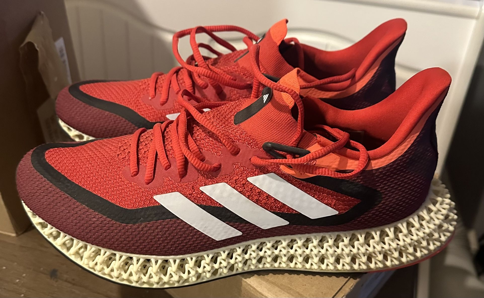 adidas 4DFWD 2 Better Scarlet Cloud White Solar Red