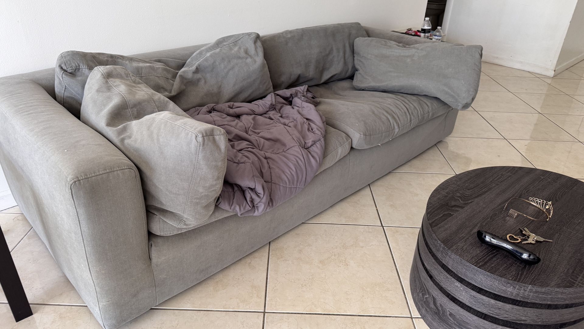 Grant Fabric Sofa Gray