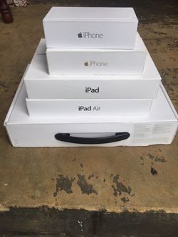 Empty iPhone/ MacBook boxes only
