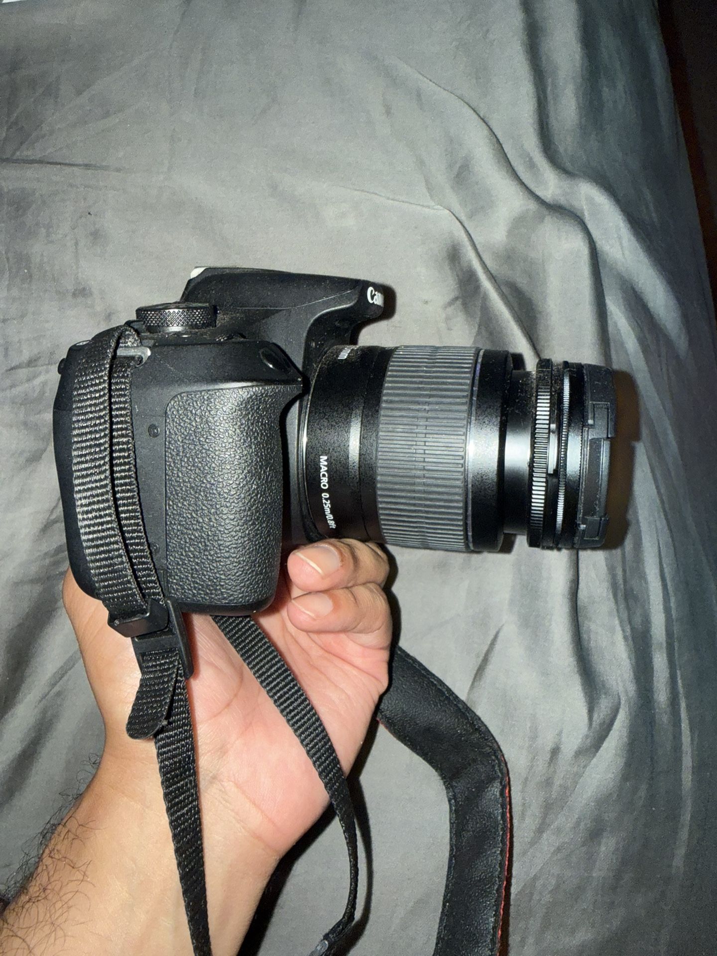 Cannon 2000D  W/  18-55 mm lens and more. 