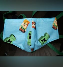 Minecraft Reusable Cloth Face Mask / Mascara De Tela Minecraft