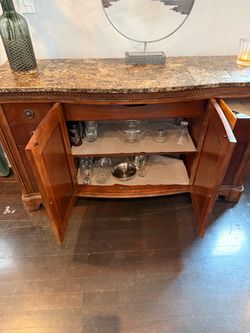 Marble top bar very heavy