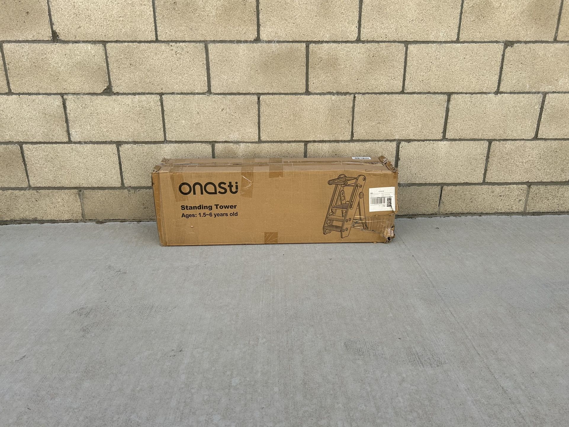 NEW Onasti Foldable Toddler Step Stool w/Safety Rail, Anti-Slip Kitchen Helper Stool for Bathroom Sink & Counter Access