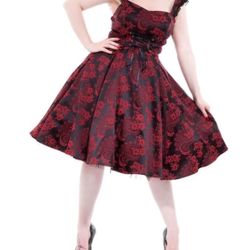 Orchid Bloom 6671 Byzantine Dress in Red