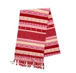 New Holiday Winter Scarf Pink/ Red Snowflakes festive holiday warm snow accessories