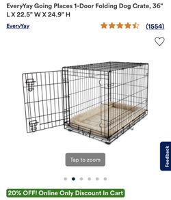 1 Door Folding Dog Crate