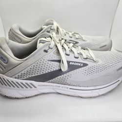 Brooks Adrenaline GTS 22 Shoes Women's 12 B Grey Running Athletic Road Sneakers