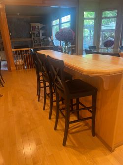 Pottery Barn bar stools and chair