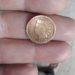 Indian Head Penny 1890 Somewhere  But Legible