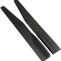 Universal Side Skirt Car Body Styling Fin Extension Side Lip Car Styling Carbon Fiber Side Skirt 2pcs