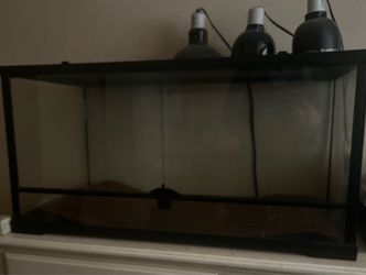 40 gallon reptile tank with extras