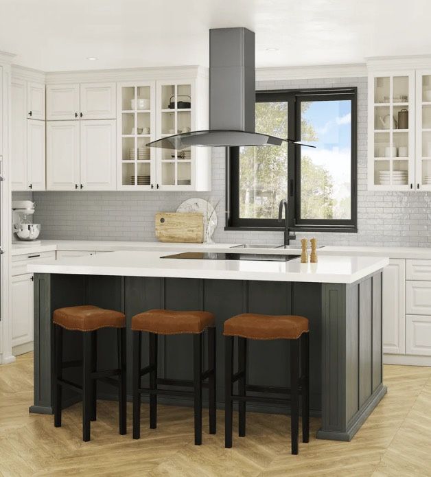 Zephyr, Range Hood, Ravenna Island 90cm (36in) Black SS.