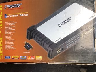 Performance teknique 4 channel bridgeable amplifier 800w max
