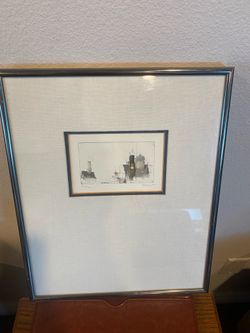 Alexander Befelein Signed Water Color Etching Zurich 773/950