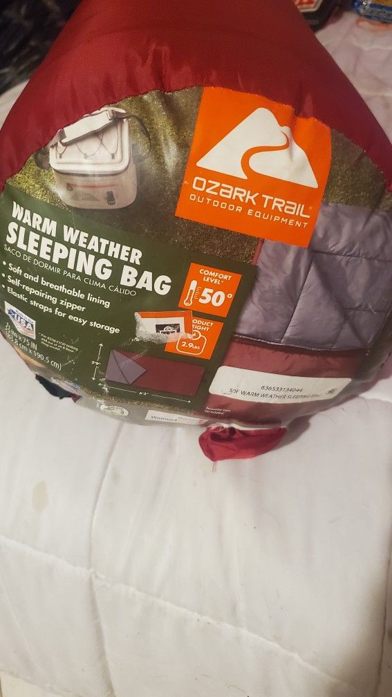 Ozark Trail Sleeping Bag For Warm Weather